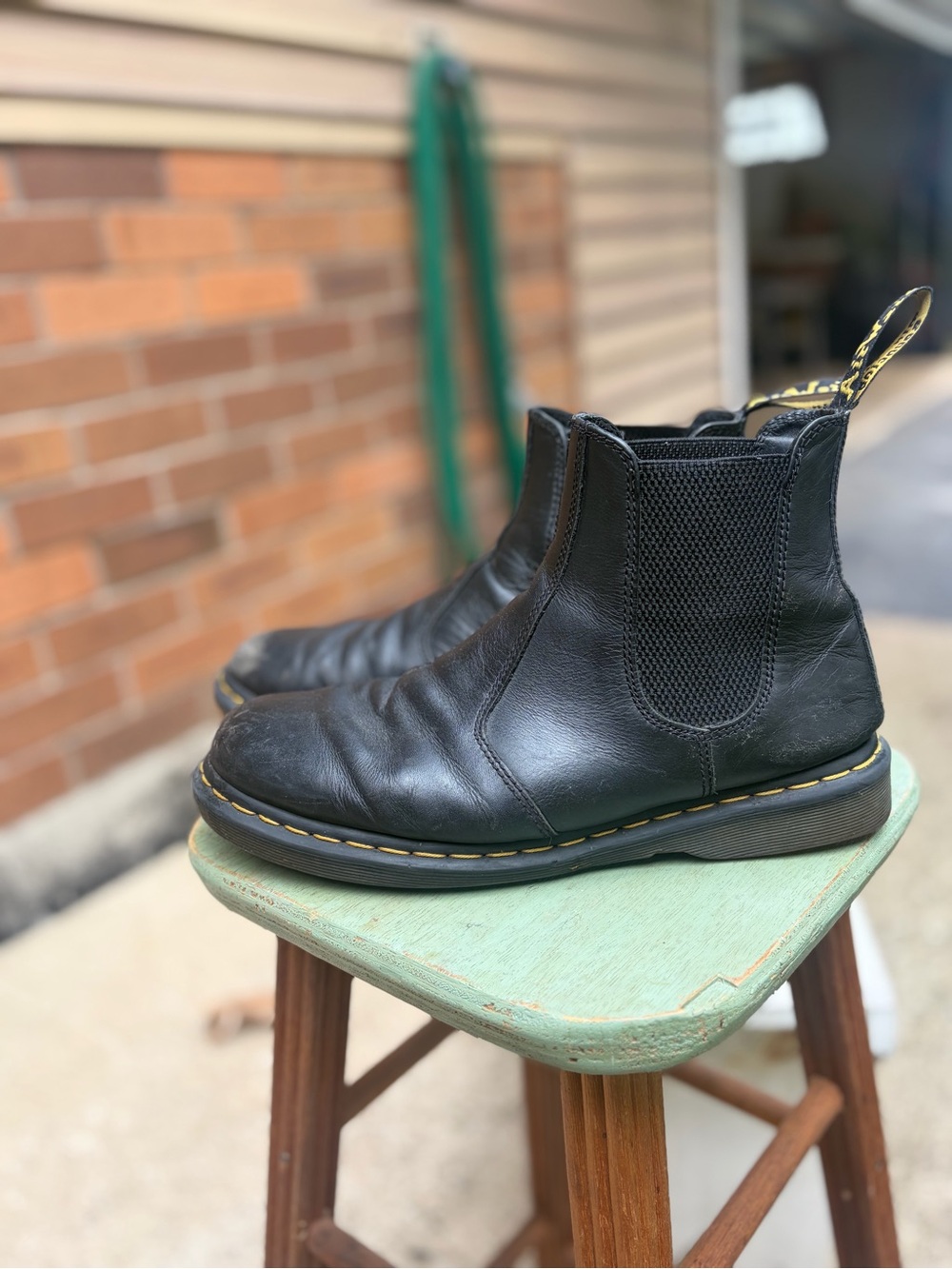 Dr. Martens – 2976 Chelsea Boots – Smooth Black Leather – Sz. W11 / M10 - Picture 6 of 11